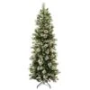 7.5 Ft. Pre-Lit Wintry Pine Slim Tree With Clear Lights