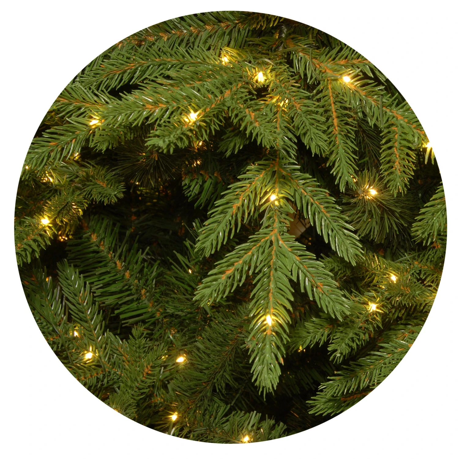 7.5 Ft. Pre-Lit Nordic Spruce Slim Tree With Clear Lights 8 7.5 Ft. Pre-Lit Nordic Spruce Slim Tree With Clear Lights - Image 8