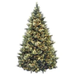 7.5 Ft. Pre-Lit Carolina Pine Tree With 750 Clear Lights