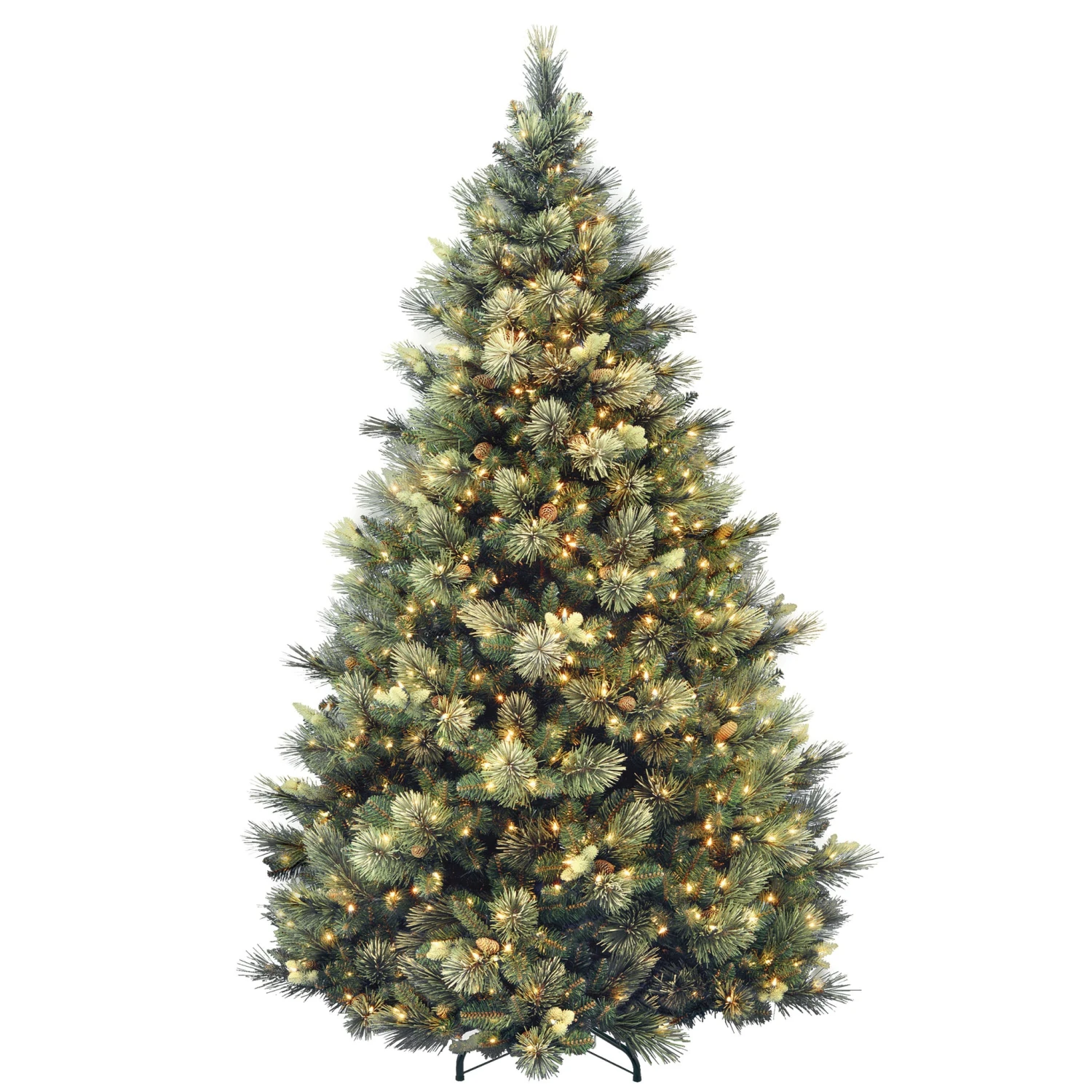 7.5 Ft. Pre-Lit Carolina Pine Tree With 750 Clear Lights 1 7.5 Ft. Pre-Lit Carolina Pine Tree With 750 Clear Lights