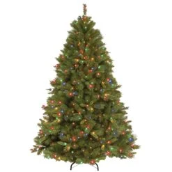 7.5 Ft. Pre-Lit Winchester Pine Tree With Multicolor Lights