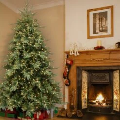 7.5 Ft. Pre-Lit Nordic Spruce Medium Tree With Clear Lights -Christmas Trees Sales website images 2 0001s 0012s 0002 PECI38 307 75 2