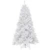 7.5 Ft. Pre-Lit North Valley Spruce White Tree With Clear Lights