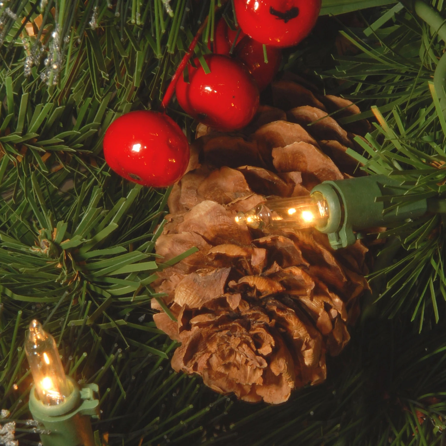 2 Ft. Pre-Lit Crestwood Spruce Tree With Clear Lights 3 2 Ft. Pre-Lit Crestwood Spruce Tree With Clear Lights - Image 3