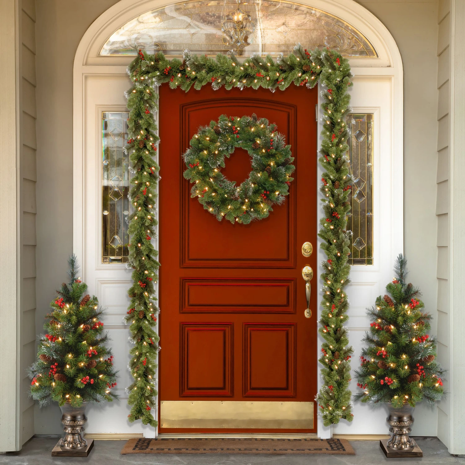 4 Ft. Pre-Lit Crestwood Spruce Tree With Clear Lights 4 4 Ft. Pre-Lit Crestwood Spruce Tree With Clear Lights - Image 4