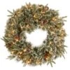 24 In. Pre-Lit Liberty Pine Wreath With Clear Lights