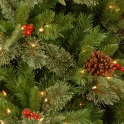 30 In. Pre-Lit Colonial Fir Wreath With Clear Lights -Christmas Trees Sales website images 5 0017s 0000 PECO4 300 75 3