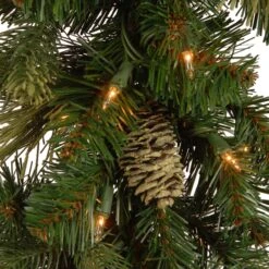 9 Ft. Pre-Lit Carolina Pine Garland With Clear Lights 10 9 Ft. Pre-Lit Carolina Pine Garland With Clear Lights -Christmas Trees Sales website images 7 0008s 0002 CAP3 306 9A 1 3