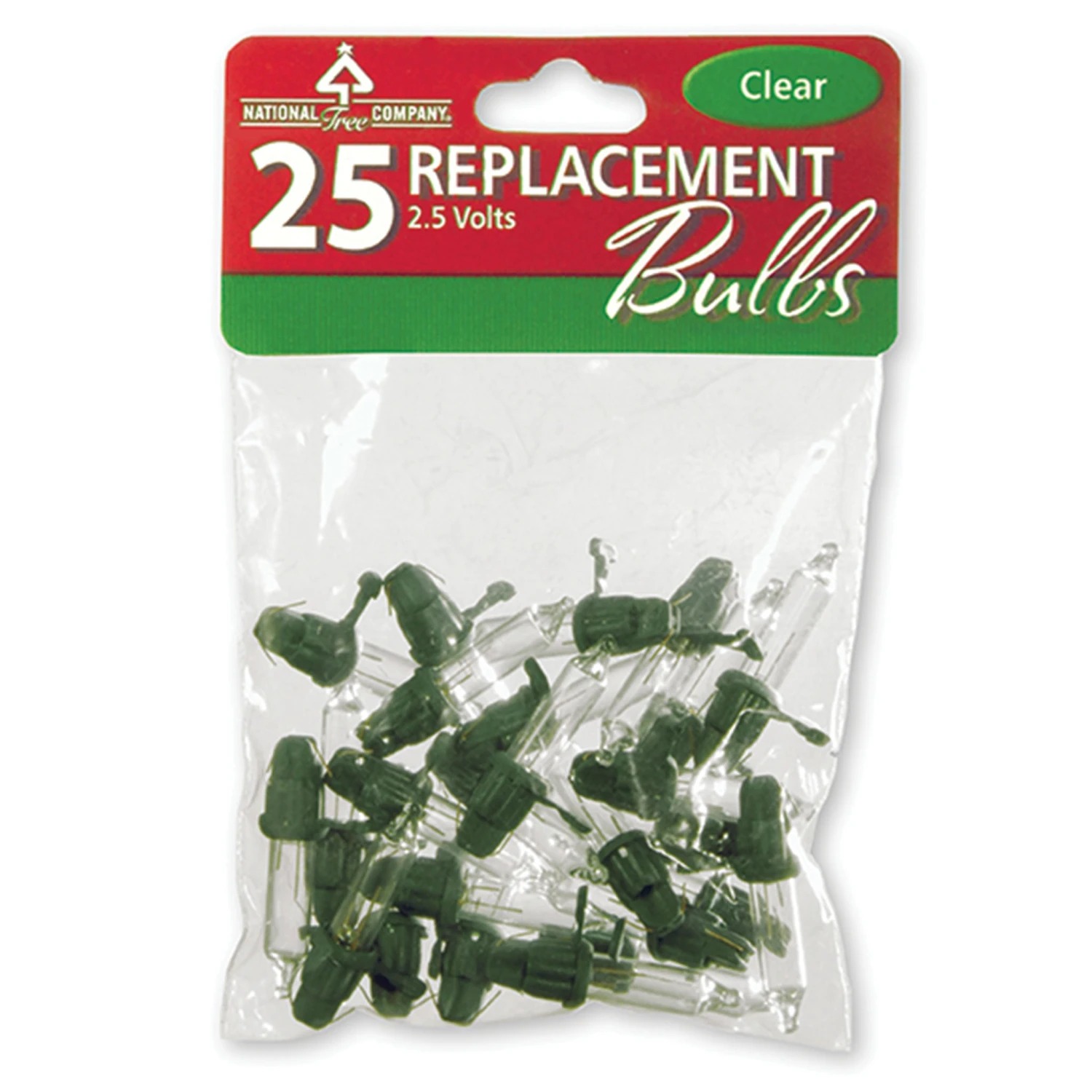 2.5 Volts 25-Pack White Incandescent Replacement Bulbs 1 2.5 Volts 25-Pack White Incandescent Replacement Bulbs