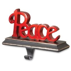8.7 In. Peace Stocking Holder